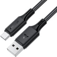 Кабель ACEFAST C17-04 USB-A to USB-C silicone charging data cable Black