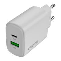 Зарядний пристрій CANYON OnCharge 200 20W 1xPD 1xQC EU White