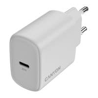 Зарядний пристрій CANYON OnCharge 200 20W 1xPD EU White