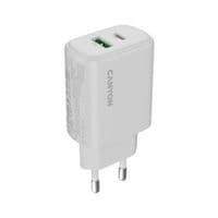 Зарядний пристрій CANYON OnCharge 250 25W 1xPD 1xQC EU White