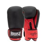 Боксерські рукавички PowerPlay 3004 Classic Чорно-Червоні 12 унцій (PP_3004_12oz_Bl/Red)