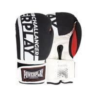 Боксерські рукавички PowerPlay 3086 Matt Challenger Чорно-Білі 12 унцій (PP_3086_12oz_Bl/White)