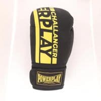 Боксерські рукавички PowerPlay 3086 Matt Challenger Чорно-Жовті 14 унцій (PP_3086_14oz_Bl/Yellow)