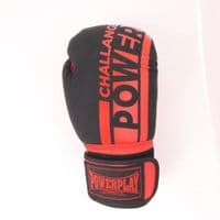 Боксерські рукавички PowerPlay 3086 Matt Challenger Чорно-Червоні 14 унцій (PP_3086_14oz_Bl/Red)
