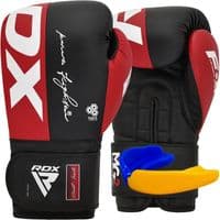 Боксерські рукавички RDX REX F4 Red/Black 12 унцій (BGR-F4R-12OZ)