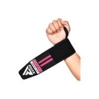 Бинт для спорту RDX Gym Wrist Wrap R11 Black/Pink (WAH-WR11BP)