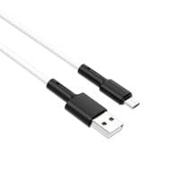 Кабель BOROFONE BX31 М'який силіконовий зарядний дата-кабель для Micro White