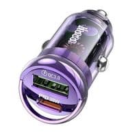 Автомобільний зарядний пристрій Hoco Z53A Vision, PD30W+QC3.0, Black