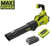 Воздуховод садовый аккумуляторный Ryobi Max Power RY36BLXA-140P 36В акб 1х2А·час ЗП 176км/ч 3.5кг