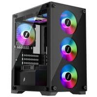 Корпус 1stPlayer X2-M-BK-4F1, Black, без БП, Mini Tower, Micro Mini ITX, 1xUSB 3.0/1xUSB 2.0, макс.